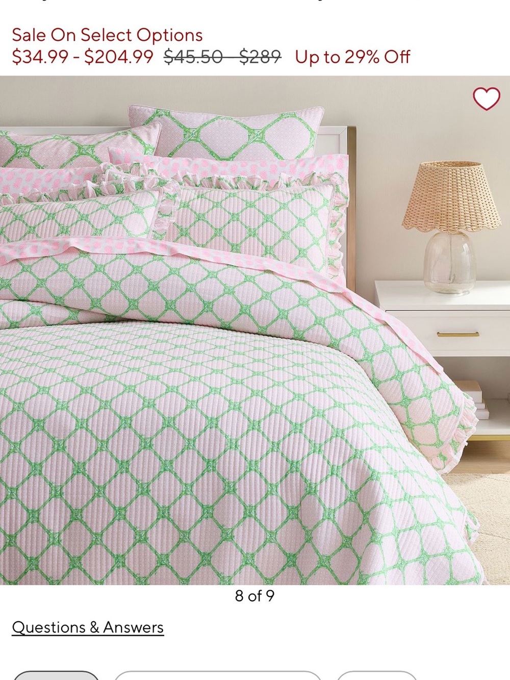 ISO Lilly Pulitzer Pottery Barn Bamboo Butterfly Ruffle Quilt